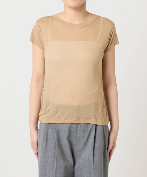 CITYSHOP(シティーショップ)の「ASHER AVA BABY TEE L264-J134:Tシャツ(Tシャツ/カットソー・レディース・ベージュ・SMALL)」の16枚目の写真