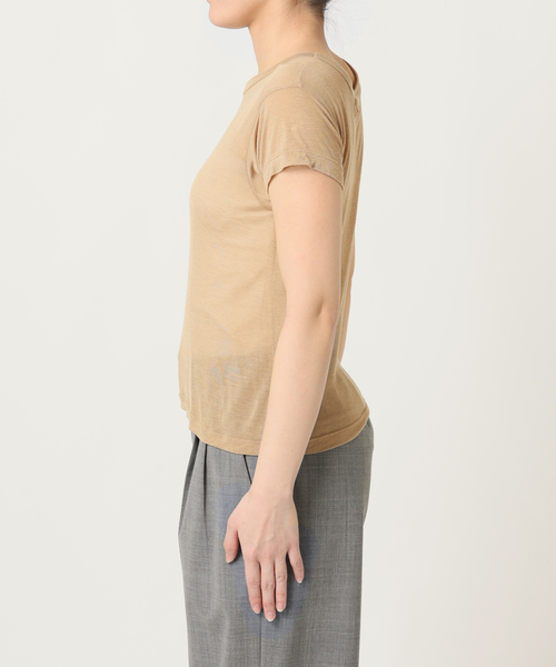 CITYSHOP(シティーショップ)の「ASHER AVA BABY TEE L264-J134:Tシャツ(Tシャツ/カットソー・レディース・ベージュ・SMALL)」の15枚目の写真