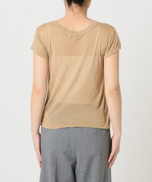 CITYSHOP(シティーショップ)の「ASHER AVA BABY TEE L264-J134:Tシャツ(Tシャツ/カットソー・レディース・ベージュ・SMALL)」の14枚目の写真