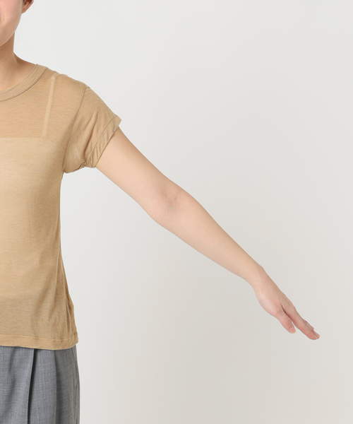 CITYSHOP(シティーショップ)の「ASHER AVA BABY TEE L264-J134:Tシャツ(Tシャツ/カットソー・レディース・ベージュ・SMALL)」の12枚目の写真