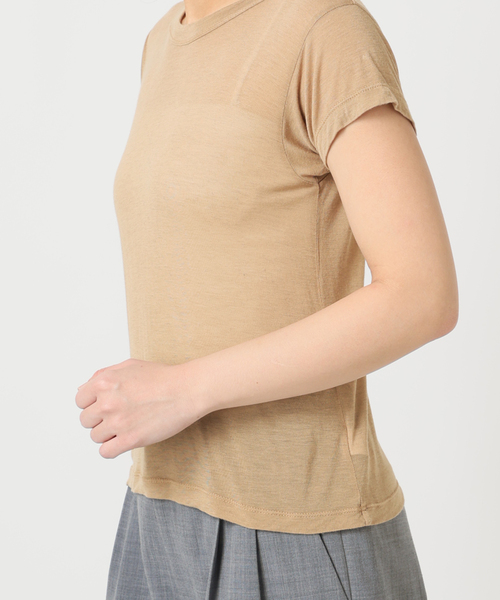 CITYSHOP(シティーショップ)の「ASHER AVA BABY TEE L264-J134:Tシャツ(Tシャツ/カットソー・レディース・ベージュ・SMALL)」の11枚目の写真