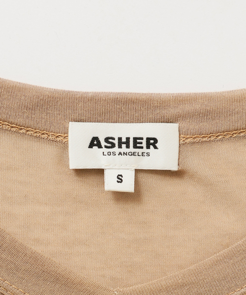CITYSHOP(シティーショップ)の「ASHER AVA BABY TEE L264-J134:Tシャツ(Tシャツ/カットソー・レディース・ベージュ・SMALL)」の9枚目の写真