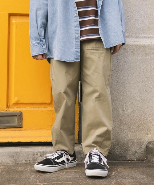 GLOBAL WORK（グローバルワーク）の「スゴラク撥水ベイカーバレルパンツ/638222（その他パンツ・キッズ・ベージュ/カーキ/インディゴブルー・130cm/160cm/150cm/140cm）」の7枚目の写真