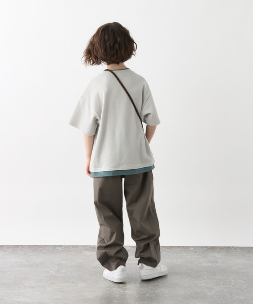 GLOBAL WORK（グローバルワーク）の「スゴラク撥水ベイカーバレルパンツ/638222（その他パンツ・キッズ・ベージュ/カーキ/インディゴブルー・130cm/160cm/150cm/140cm）」の12枚目の写真