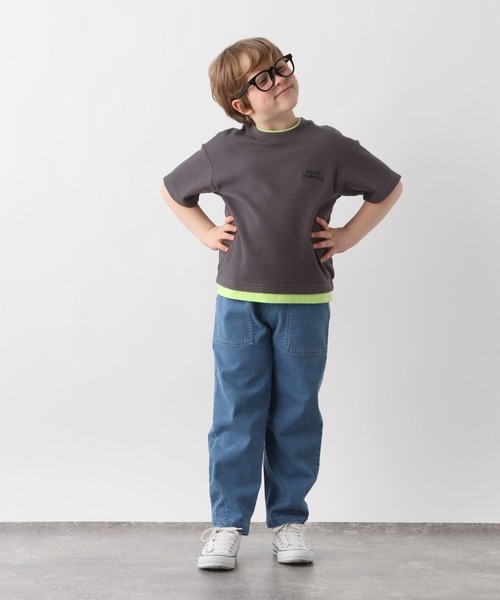 GLOBAL WORK（グローバルワーク）の「スゴラク撥水ベイカーバレルパンツ/638222（その他パンツ・キッズ・ベージュ/カーキ/インディゴブルー・130cm/160cm/150cm/140cm）」の17枚目の写真