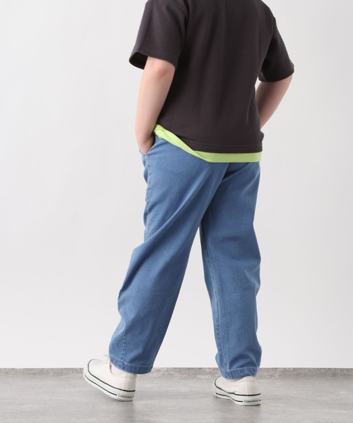 GLOBAL WORK（グローバルワーク）の「スゴラク撥水ベイカーバレルパンツ/638222（その他パンツ・キッズ・ベージュ/カーキ/インディゴブルー・130cm/160cm/150cm/140cm）」の19枚目の写真