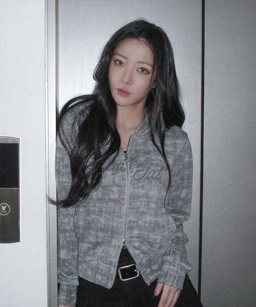 DRUNKTXT(ドランクテキスト)の「Hotfix Tie Dye Zip-Up Hoodie Charcoal(パーカー・レディース・その他・FREE)」の5枚目の写真