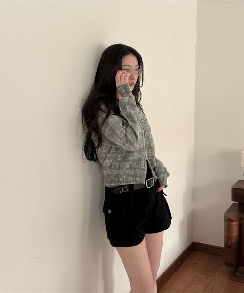 DRUNKTXT(ドランクテキスト)の「Hotfix Tie Dye Zip-Up Hoodie Charcoal(パーカー・レディース・その他・FREE)」の2枚目の写真