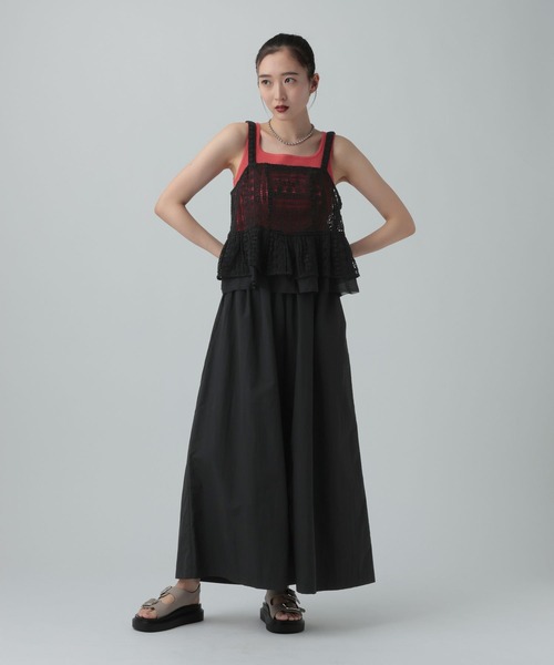 LEPSIM（レプシィム）の「レースキャミ　634422（キャミソール・レディース・ブラック/アイボリー・FREE）」の7枚目の写真