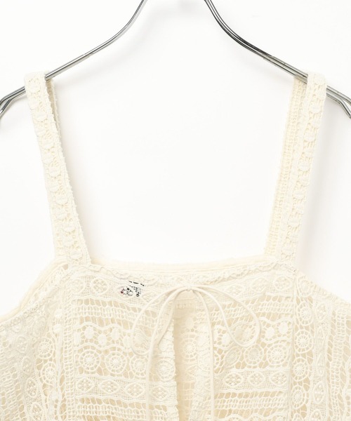 LEPSIM（レプシィム）の「レースキャミ　634422（キャミソール・レディース・ブラック/アイボリー・FREE）」の14枚目の写真