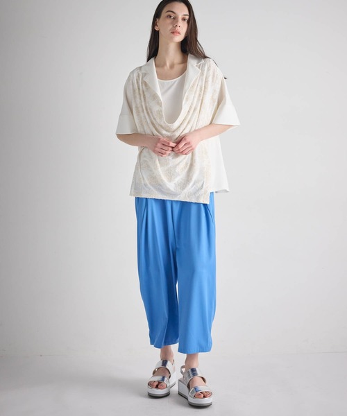 ATSURO TAYAMA(アツロウタヤマ)の「インナー付きドレープブラウス(Tシャツ/カットソー・レディース・ホワイト・L/M)」の10枚目の写真