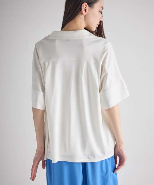 ATSURO TAYAMA(アツロウタヤマ)の「インナー付きドレープブラウス(Tシャツ/カットソー・レディース・ホワイト・L/M)」の8枚目の写真