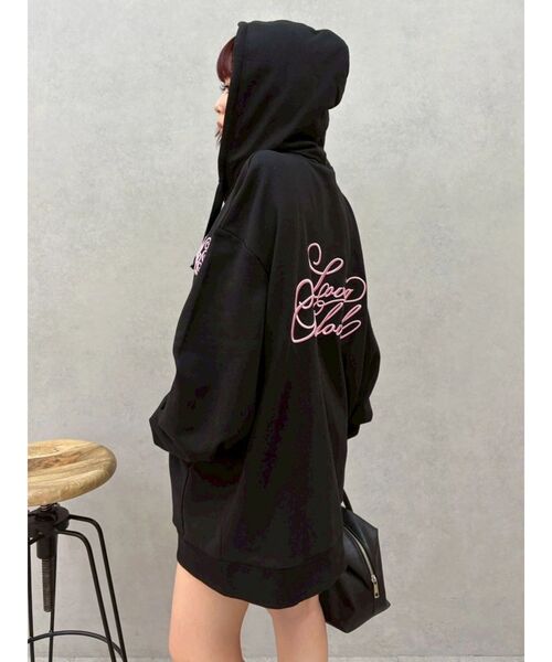 EVRIS（エヴリス）の「Lovingグラフィックジップパーカー（パーカー・レディース・ピンク/グレー/ブラック・FREE）」の12枚目の写真