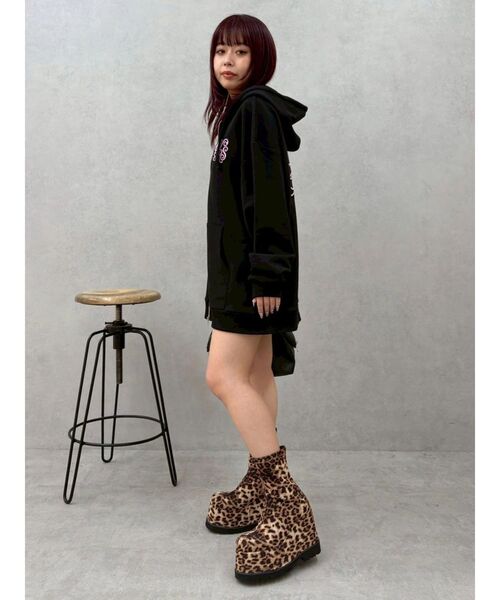 EVRIS（エヴリス）の「Lovingグラフィックジップパーカー（パーカー・レディース・ピンク/グレー/ブラック・FREE）」の16枚目の写真