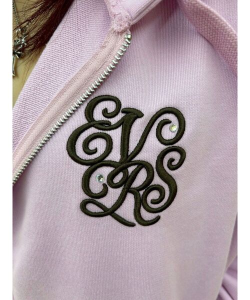EVRIS（エヴリス）の「Lovingグラフィックジップパーカー（パーカー・レディース・ピンク/グレー/ブラック・FREE）」の18枚目の写真