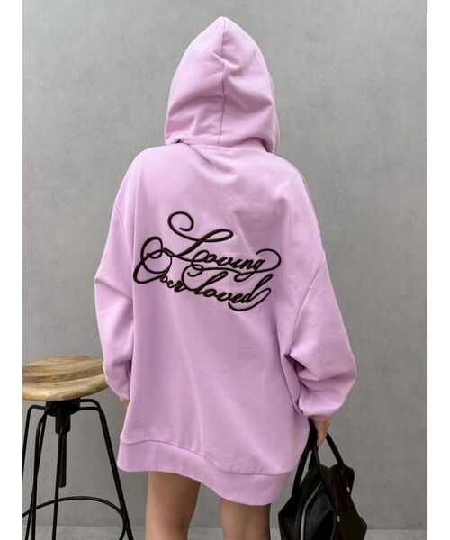 EVRIS（エヴリス）の「Lovingグラフィックジップパーカー（パーカー・レディース・ピンク/グレー/ブラック・FREE）」の20枚目の写真