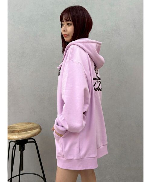 EVRIS（エヴリス）の「Lovingグラフィックジップパーカー（パーカー・レディース・ピンク/グレー/ブラック・FREE）」の22枚目の写真