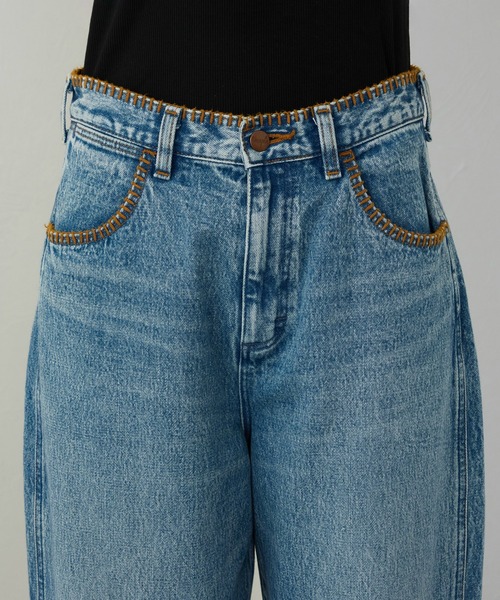 Lee(リー)の「Wrangler/ラングラー【US ORIGINAL】バレルジーンズ ブランケットステッチ(デニムパンツ・レディース・ブルー・X-SMALL/SMALL/MEDIUM)」の8枚目の写真