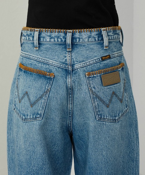 Lee(リー)の「Wrangler/ラングラー【US ORIGINAL】バレルジーンズ ブランケットステッチ(デニムパンツ・レディース・ブルー・X-SMALL/SMALL/MEDIUM)」の9枚目の写真
