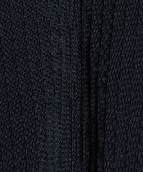 SLOANE(スローン)の「【別注】<SLOANE>リブ スキッパー ニット(ニット/セーター・レディース・ネイビー/ベージュ・1)」の6枚目の写真