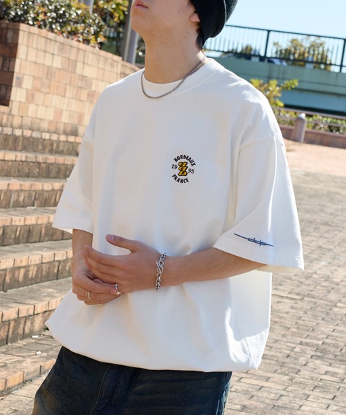 ddp(ディーディーピー)の「ddp/ディーディーピー 別注 ロゴ刺繍 ドローコード ヘビーウェイト 半袖Tシャツ(Tシャツ/カットソー・メンズ・ダークネイビー/レッド/ダークブラウン/ブラック/オフホワイト・M/L)」の7枚目の写真
