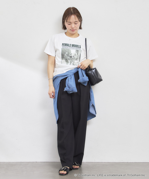 U by SPICK&SPAN（ユーバイスピックアンドスパン）の「GOOD ROCK SPEED / グッドロックスピード LIFE PICTURE COLLECTION フォト Tee（Tシャツ/カットソー・レディース・ホワイト/ベージュ・MEDIUM）」の3枚目の写真