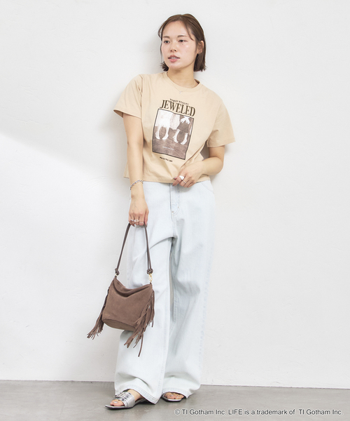 U by SPICK&SPAN（ユーバイスピックアンドスパン）の「GOOD ROCK SPEED / グッドロックスピード LIFE PICTURE COLLECTION フォト Tee（Tシャツ/カットソー・レディース・ホワイト/ベージュ・MEDIUM）」の12枚目の写真