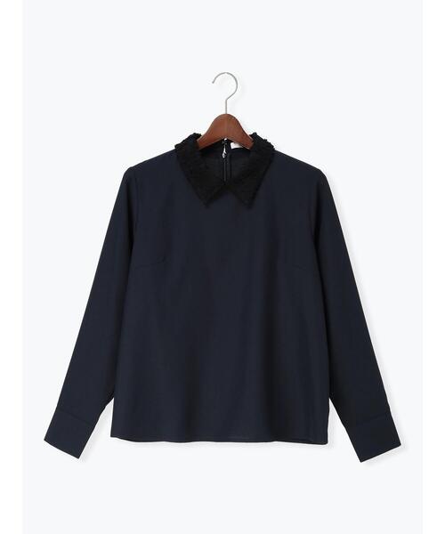 Te chichi（テチチ）の「レースカラーブラウス（シャツ/ブラウス・レディース・ネイビー/グレー・F）」の18枚目の写真