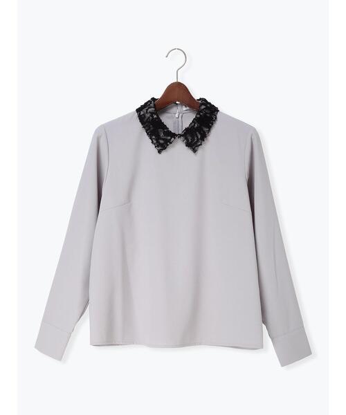 Te chichi（テチチ）の「レースカラーブラウス（シャツ/ブラウス・レディース・ネイビー/グレー・F）」の19枚目の写真
