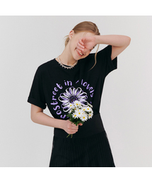 [4カラー] フラワードーナツ半袖Tシャツ