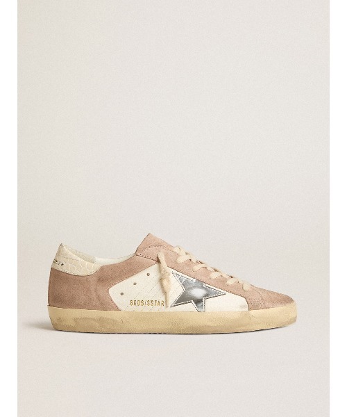 GOLDEN GOOSE(ゴールデングース)の「Super-Star レディース スエード(ピンク) ラミネートレザースター(シルバー)(スニーカー・レディース・ピンク系その他・36/37/38/39)」の5枚目の写真