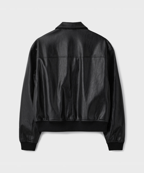 BRANDED（ブランデッド）の「FAKE LEATHER SINGLE JACKET [BLACK]（ライダースジャケット・メンズ・その他・MEDIUM/LARGE/X-LARGE）」の2枚目の写真