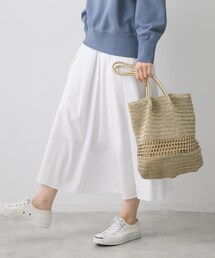 メタリックヤーンクロッシェバッグ
