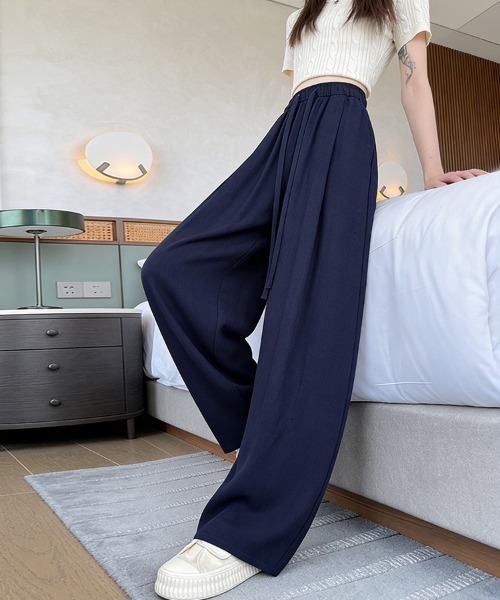 ONEP STAR(ワンピスター)の「ワイドシルエットパンツ(その他パンツ・レディース・ダークグレー/オフホワイト/ブラック/ネイビー・X-LARGE/LARGE/MEDIUM/SMALL)」の10枚目の写真