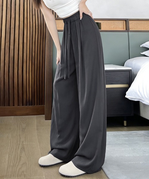 ONEP STAR(ワンピスター)の「ワイドシルエットパンツ(その他パンツ・レディース・ダークグレー/オフホワイト/ブラック/ネイビー・X-LARGE/LARGE/MEDIUM/SMALL)」の19枚目の写真