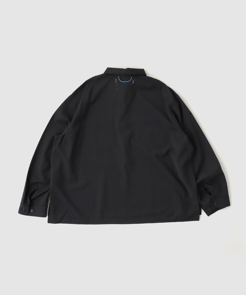 BAYCREW'S DEPO(ベイクルーズデポ)の「SandWaterr / サンドウォーター RESEARCHED HALF ZIP SHIRTS(シャツ/ブラウス・メンズ・ブラック・2)」の2枚目の写真