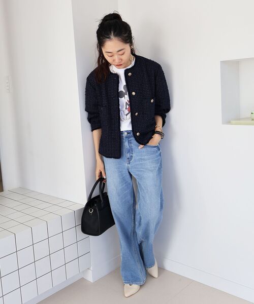 le.coeur blanc（ルクールブラン）の「Healthy DENIM Pink Pepper Midrise（その他パンツ・レディース・サックスブルー/ブルー・37/36）」の3枚目の写真