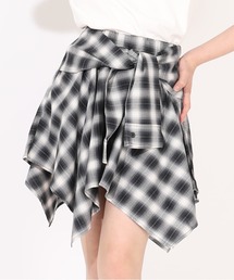 PINKHUNT | PINKHUNT シャツ巻き風アシメトリースカート 1451K(デニムスカート)