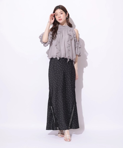 Rirandture（リランドチュール）の「オフショルダーフリルブラウス（シャツ/ブラウス・レディース・ベージュ系その他/ピンク系その他5/モカ・2/1）」の15枚目の写真