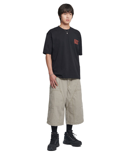 NOMANUAL（NOMANUAL）の「TWO FACE LOGO T-SHIRT - BLACK（Tシャツ/カットソー・レディース・その他・MEDIUM/LARGE/X-LARGE/SMALL）」の5枚目の写真