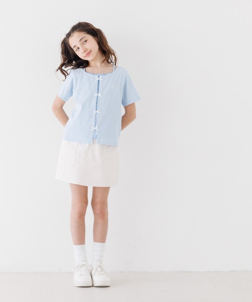 coca（coca）（コカ）の「キッズ　タイトスカパン（デニムパンツ・キッズ・ブラック/アイボリー/ライトブルー・120/130/140/150）」の20枚目の写真