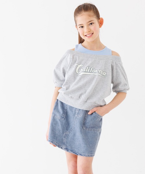 coca（coca）（コカ）の「キッズ　タイトスカパン（デニムパンツ・キッズ・ブラック/アイボリー/ライトブルー・120/130/140/150）」の5枚目の写真