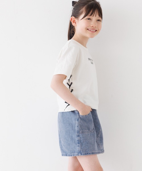 coca（coca）（コカ）の「キッズ　タイトスカパン（デニムパンツ・キッズ・ブラック/アイボリー/ライトブルー・120/130/140/150）」の7枚目の写真