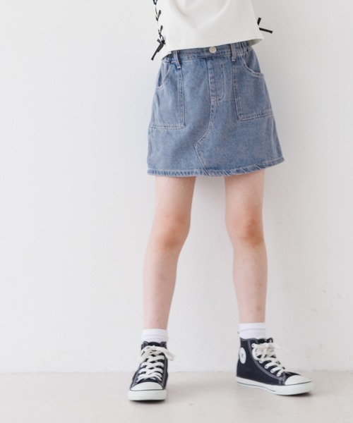 coca（coca）（コカ）の「キッズ　タイトスカパン（デニムパンツ・キッズ・ブラック/アイボリー/ライトブルー・120/130/140/150）」の9枚目の写真