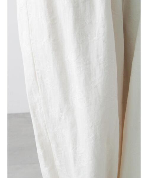 TSUHARU by Samansa Mos2（ツハルバイサマンサモスモス）の「【tukuroi】コットンジャカード製品染め裾ゴムパンツ（その他パンツ・レディース・オフホワイト・F）」の4枚目の写真