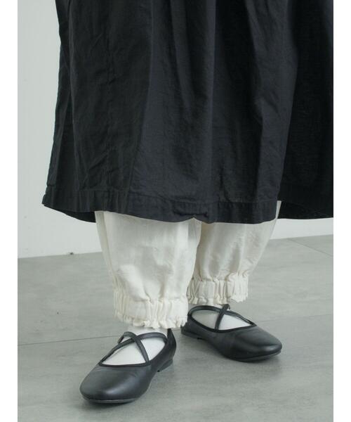 TSUHARU by Samansa Mos2（ツハルバイサマンサモスモス）の「【tukuroi】コットンジャカード製品染め裾ゴムパンツ（その他パンツ・レディース・オフホワイト・F）」の10枚目の写真