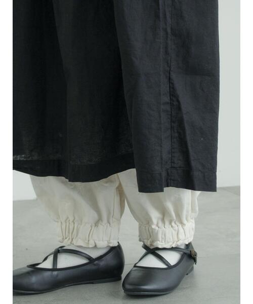 TSUHARU by Samansa Mos2（ツハルバイサマンサモスモス）の「【tukuroi】コットンジャカード製品染め裾ゴムパンツ（その他パンツ・レディース・オフホワイト・F）」の11枚目の写真