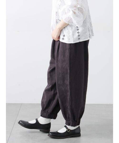 TSUHARU by Samansa Mos2（ツハルバイサマンサモスモス）の「【tukuroi】コットンジャカード製品染め裾ゴムパンツ（その他パンツ・レディース・オフホワイト・F）」の15枚目の写真