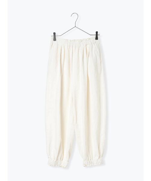 TSUHARU by Samansa Mos2（ツハルバイサマンサモスモス）の「【tukuroi】コットンジャカード製品染め裾ゴムパンツ（その他パンツ・レディース・オフホワイト・F）」の22枚目の写真