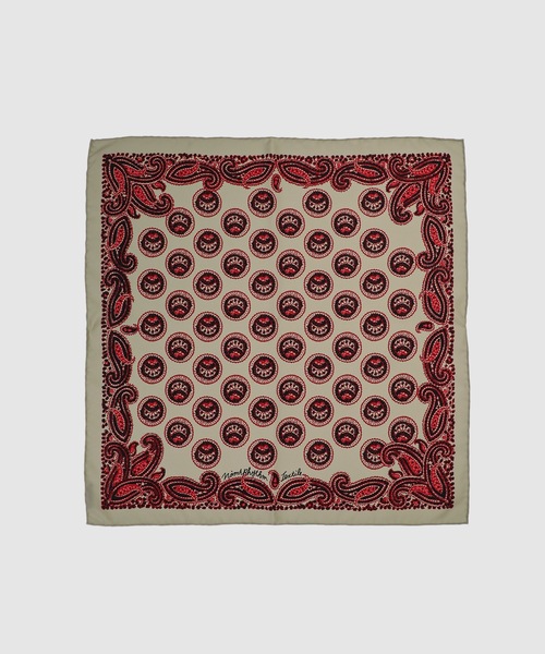 NOMA t.d.(ノーマティーディー)の「Paisley Silk Bandana Scarf(バンダナ/スカーフ・メンズ・ネイビー/ベージュ/ブラウン・ONE SIZE)」の3枚目の写真